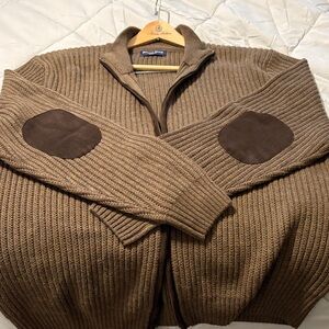 Austin Reed London Vintage Brown Sweater with Elbow Patches